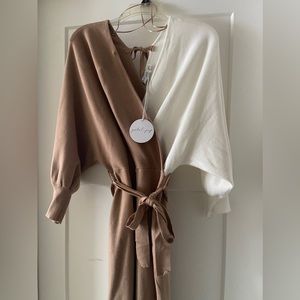 Petal & Pup Nate Wrap Sweater Dress
